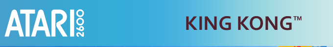 King Kong logo for Atari 2600